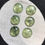 Миниатюра: Prehnite Round Cabochons 6 Piece Size 19-17 MM Approx