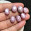 サムネイル： Star Ruby Cabochons 7 Pieces Size 13-12 MM Approx