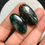 Miniature : Moss Kyanite Cabochon 2 Piece Size 32-30 MM Approx