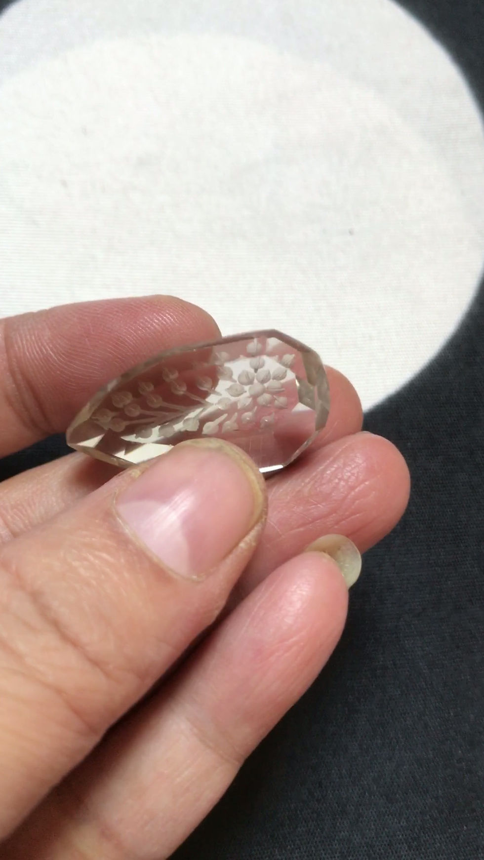 Μικρογραφία: Green Amethyst Carving 1 Piece Size 30 MM Approx