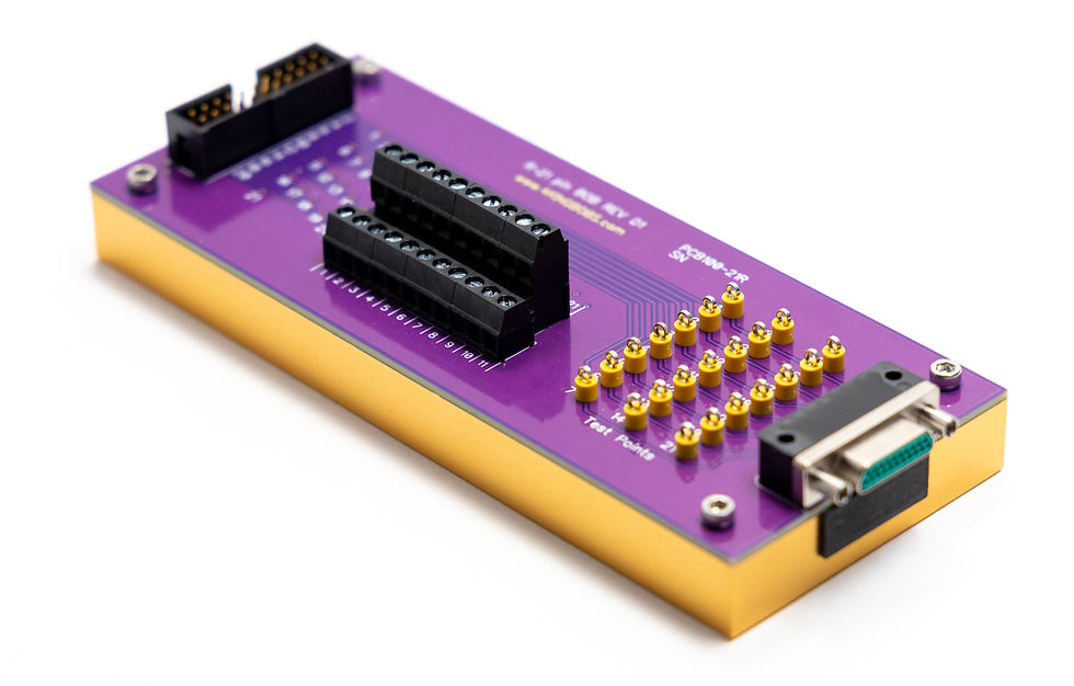 Thumbnail: MICRO-D 21 Position Pin Breakout Board (Right Angle)