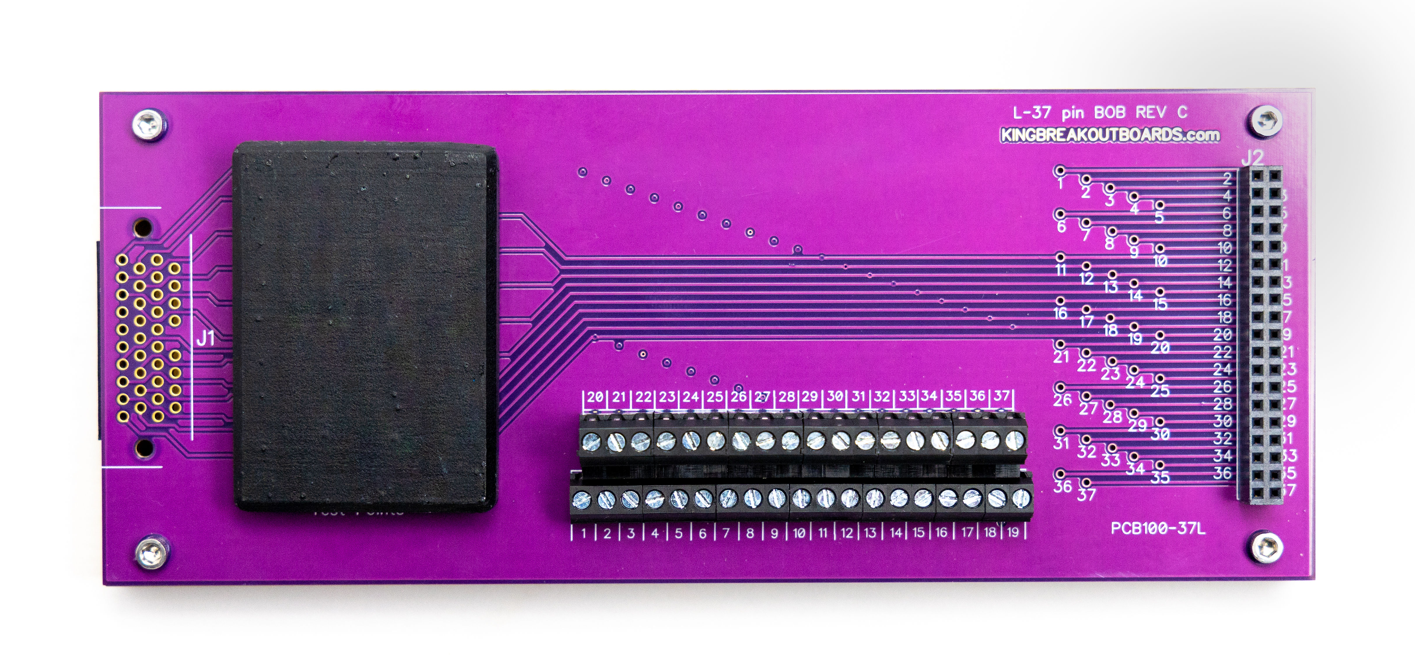 37 Pin  Custom Breakout Board Build Your Own Left Exit