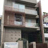 Modern house elevation design and construction by Epikaizo Constructions in Hyderabad