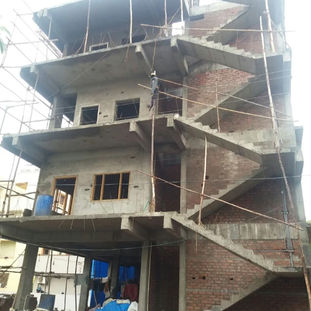 Stilt plus 3 floors apartment construction in Kukatpally Hyderabad by Epikaizo Constructions