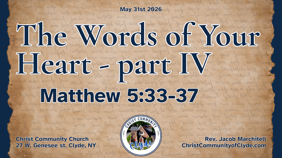 The Word of Your Heart - part IV