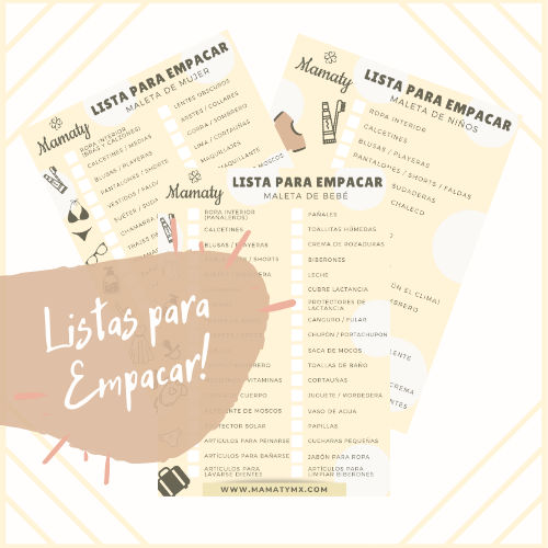Listas para empacar maletas de viaje