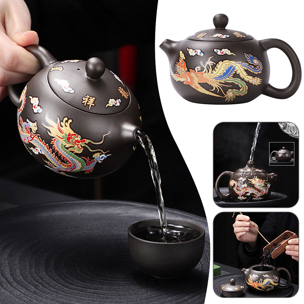 Thumbnail: Heat changes color Zi Sha Pot 135/155/225/350ml Household Chinese Dragon and Ph