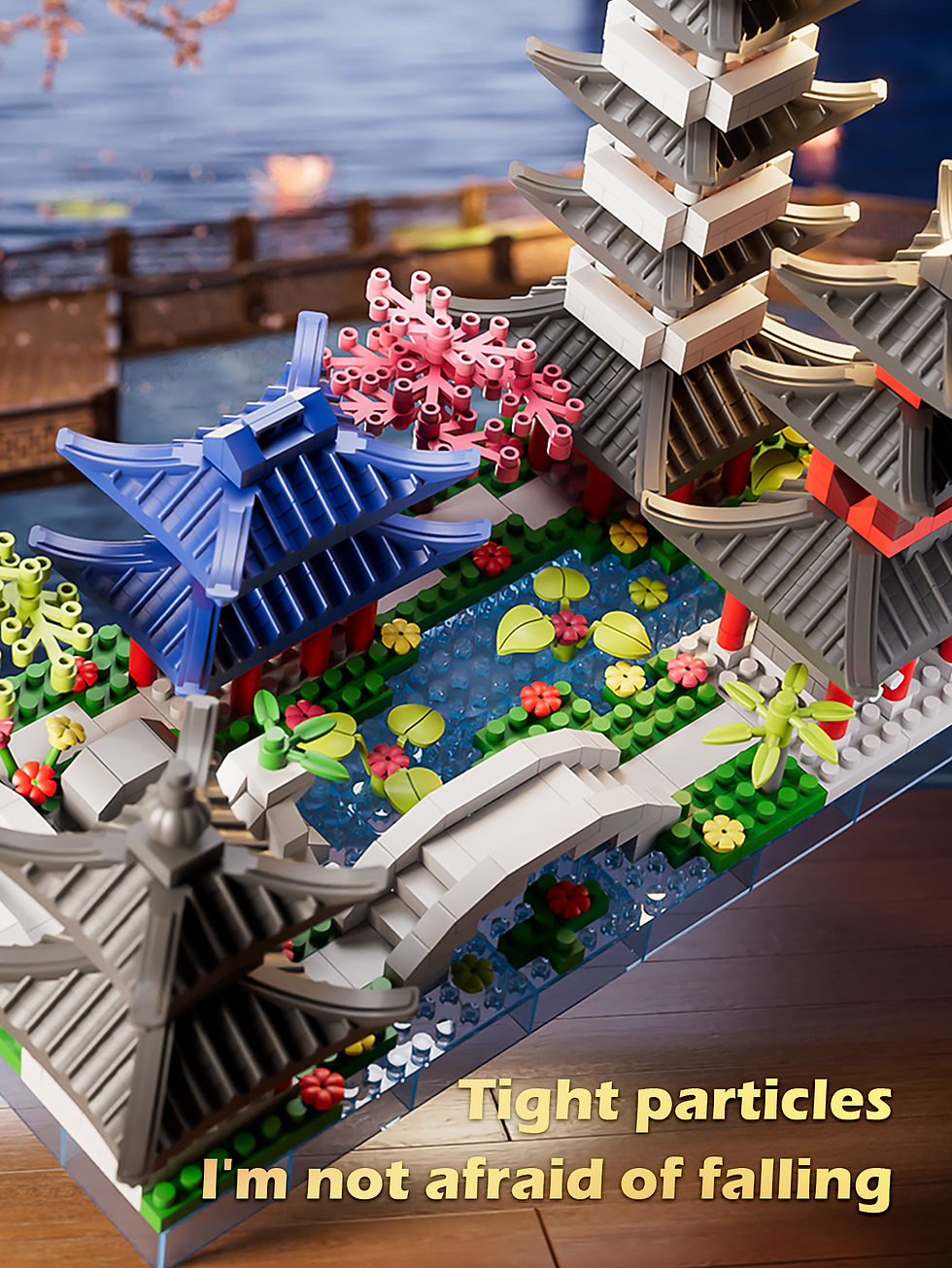 Thumbnail: China-Chic Building Block Toys Hangzhou West Lake Scene Building Model Ornament