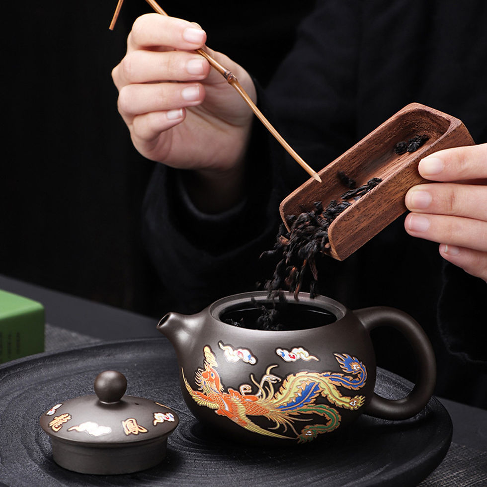 Thumbnail: Heat changes color Zi Sha Pot 135/155/225/350ml Household Chinese Dragon and Ph
