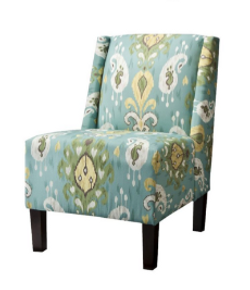 Seaglass Ikat Armless Chair