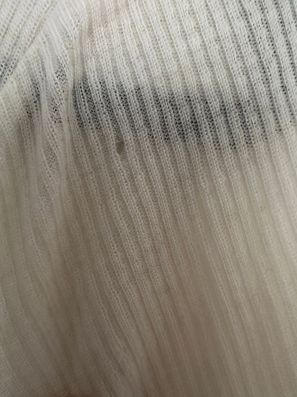Thumbnail: Chloé Cream Pleated Knit Sweater - Size 40, Brand New with Minor Defects
