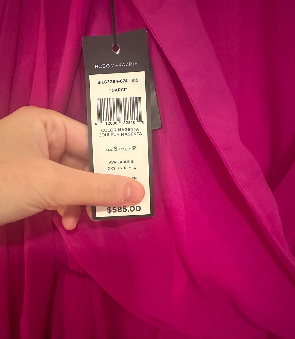 Thumbnail: BCBGMAXAZRIA Darci Magenta Gown - Size S - Brand New