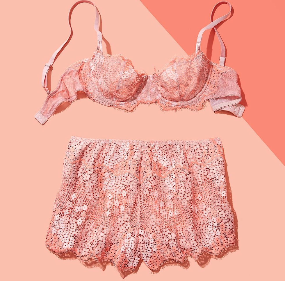 Victoria’s Secret Lace Lingerie Set - Bra 32C & Shorts XS - Brand New