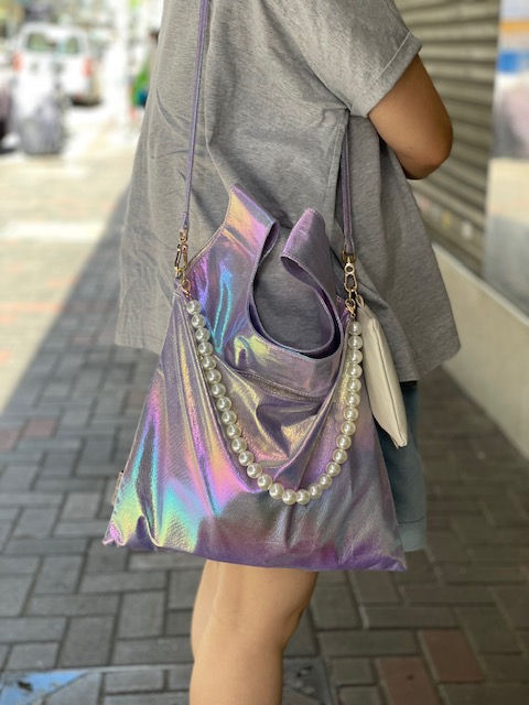 Thumbnail: OM bag Metallic Lilac L