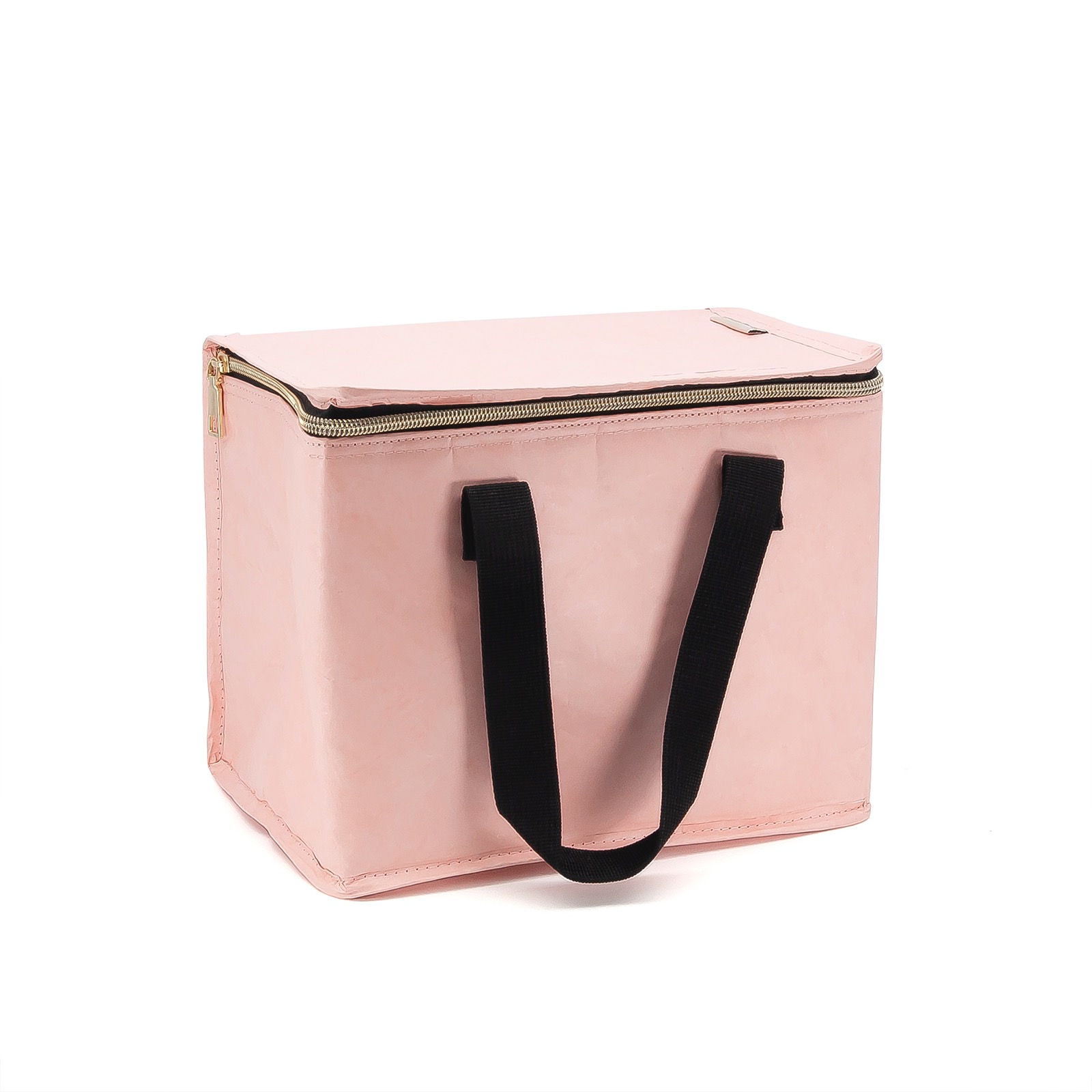 Dupont paper lunch bag with handle - pink