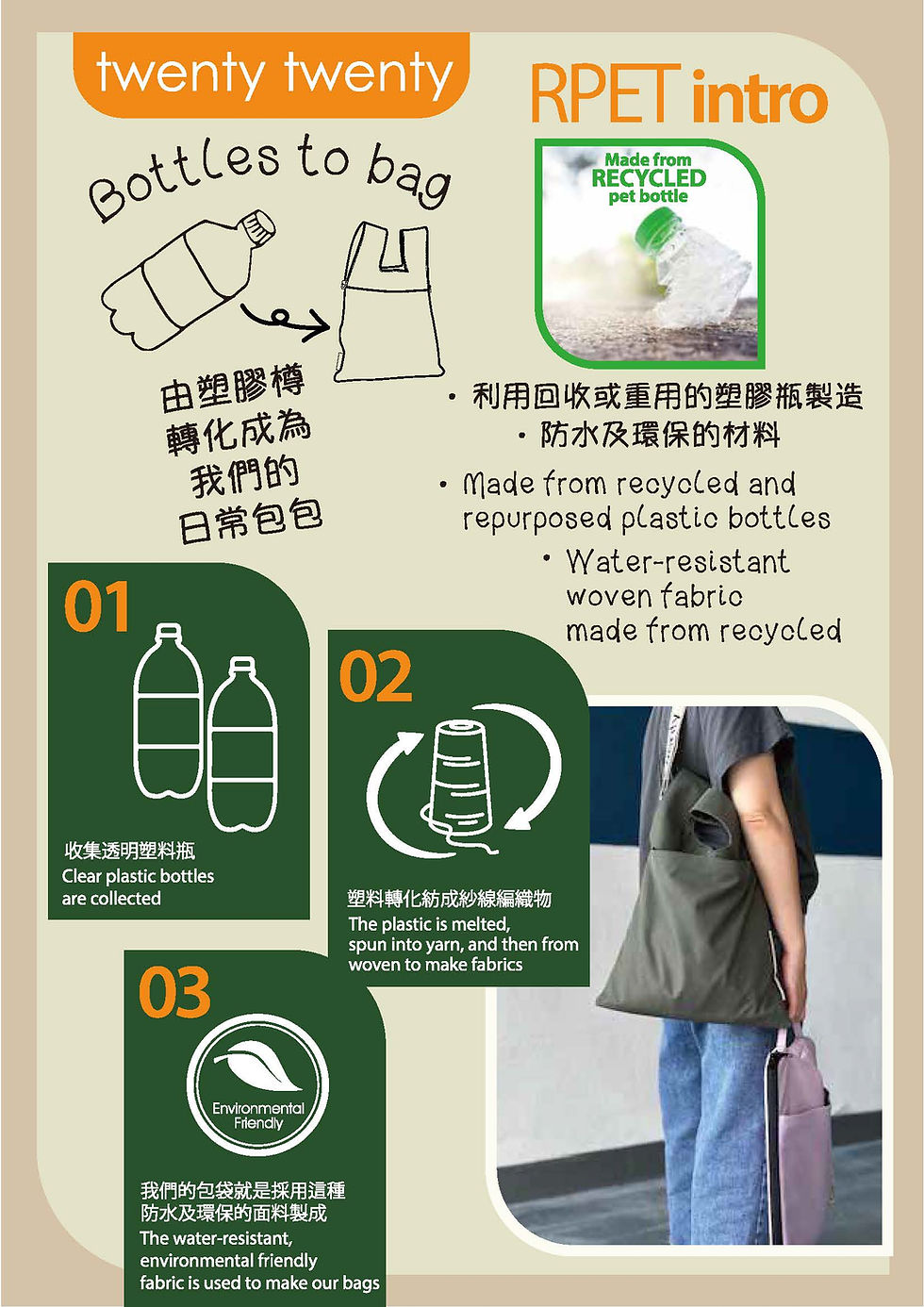 Thumbnail: ECO OM bag L - Army