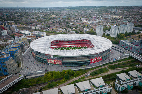 Emirates Football Stadium Aerial View