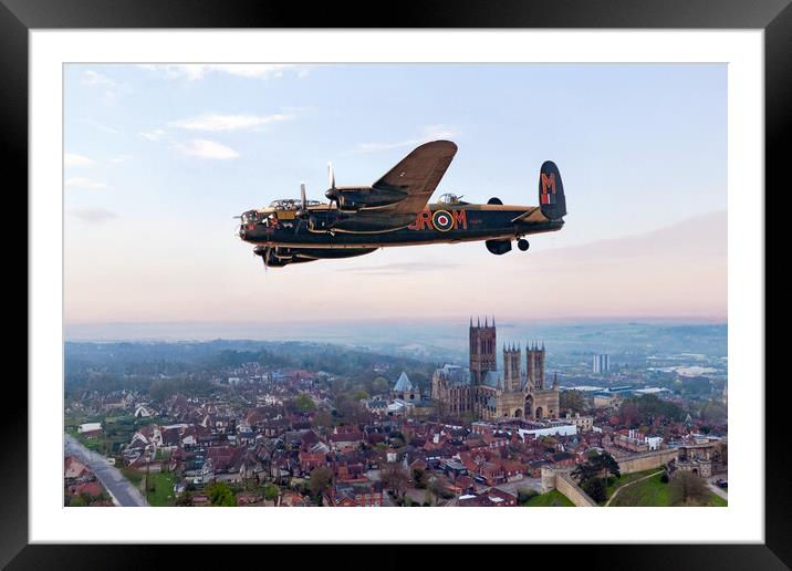 Lancaster Bomber over Lincoln Cathedral