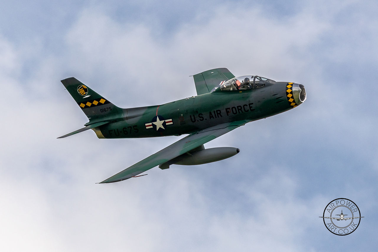 F86 Sabre topside pass