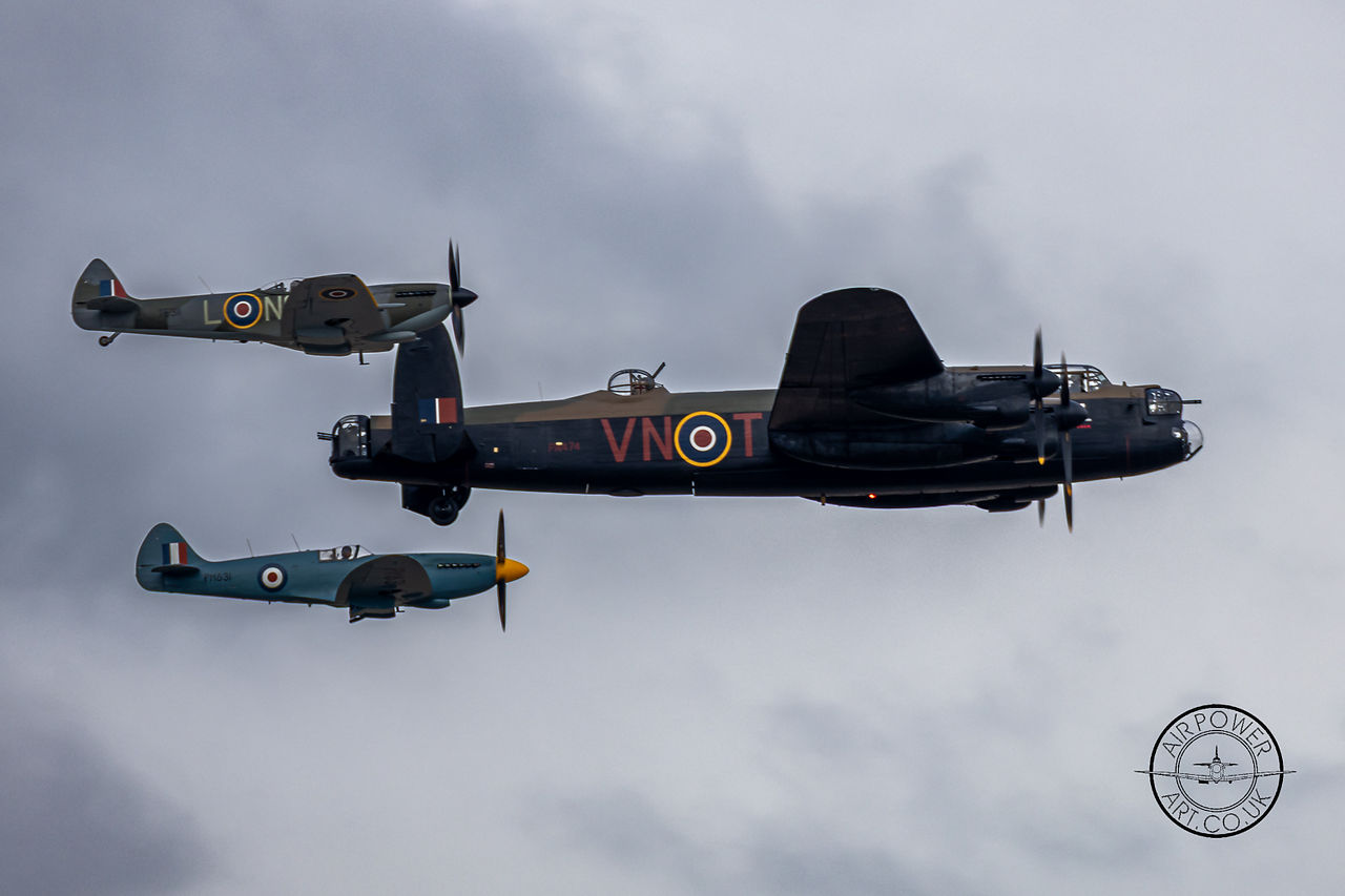 BBMF Lancaster and Spitfires