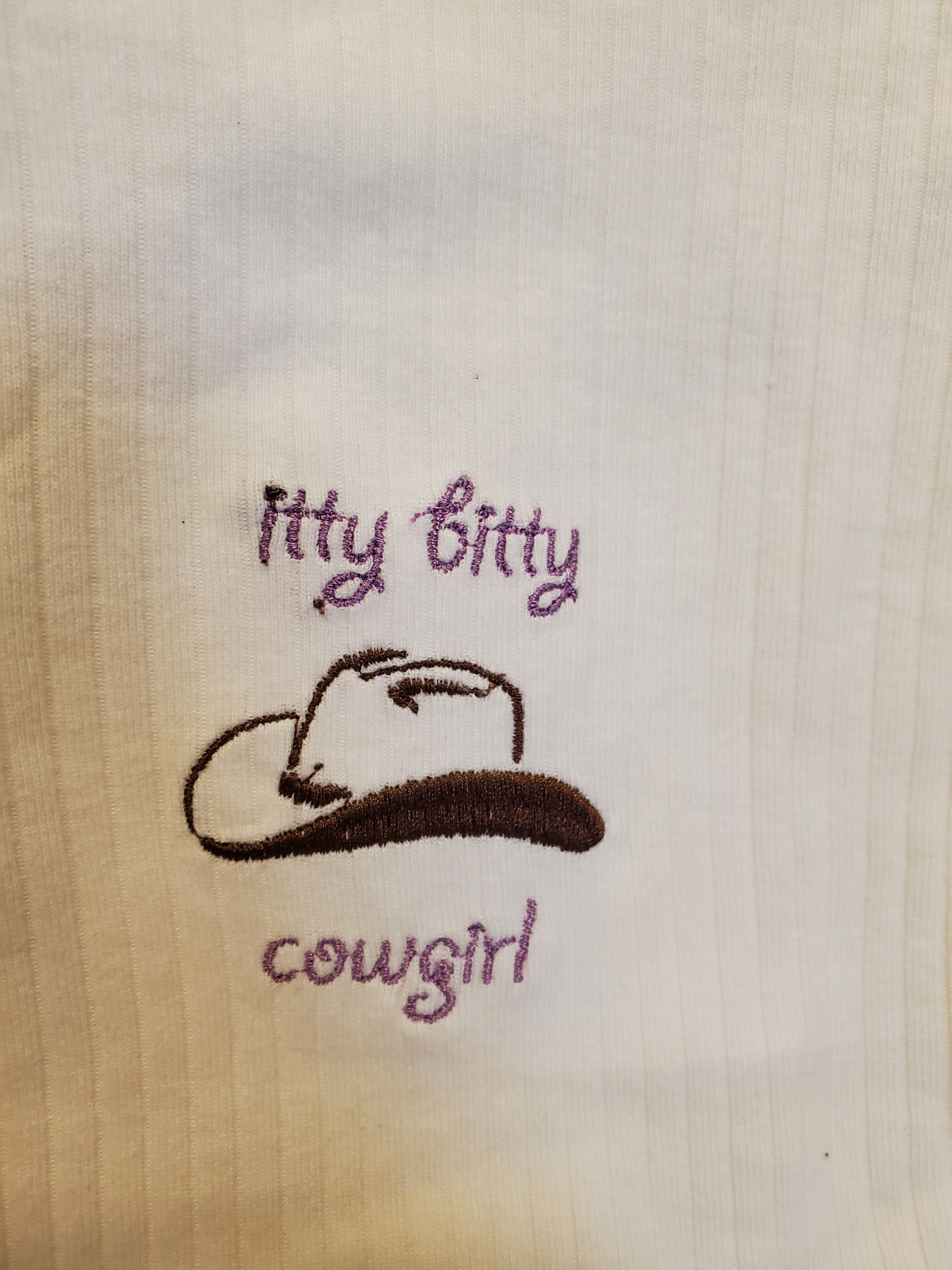 Onesie 6-9 Month Itty Bitty Cowgirl Short Sleeve