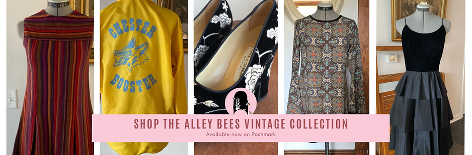 AlleyBees Vintage Shop BannerShop the alleybees vintage collection Available now on Poshma