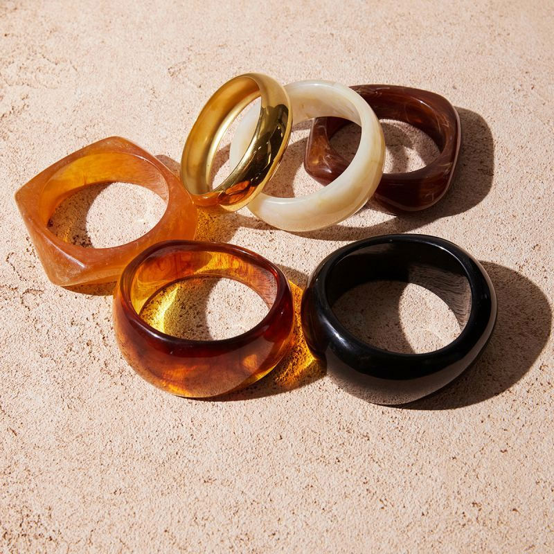 tortoise shell acrylic bangles