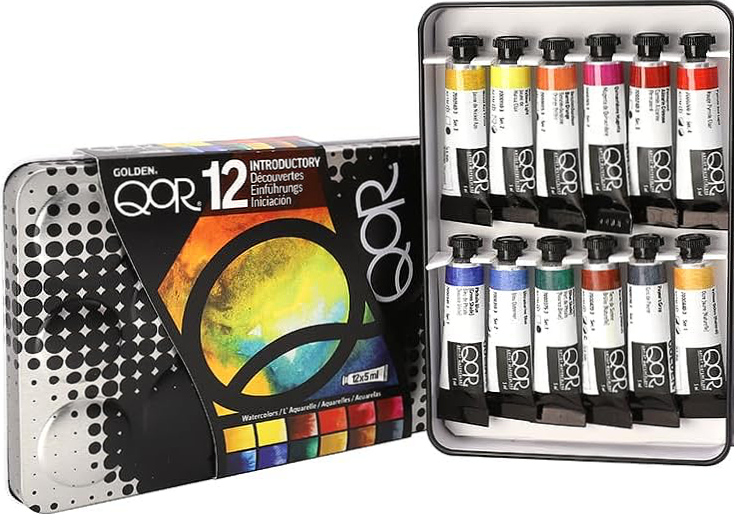QoR Professional Watercolor Discovery 12 - 5ml Tube Set