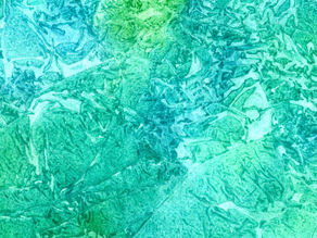 Coloring Rainbows Textured Watercolor painting Analogous colors: Blue, blue-green, and green
