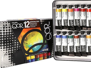 QoR Professional Watercolor Paint Set (12 tubes)