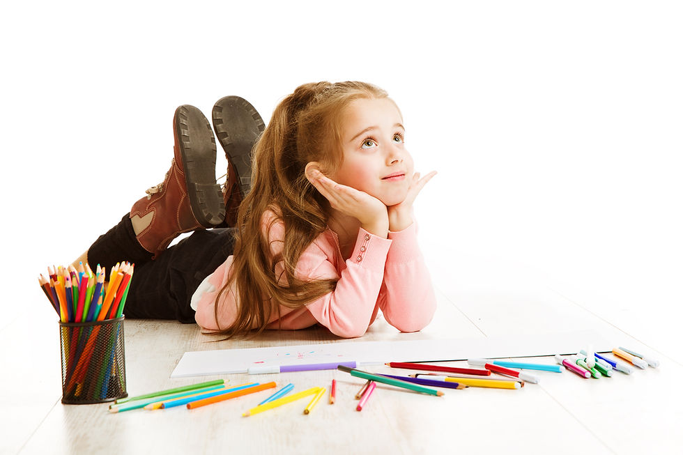 child thinking in educational therapy