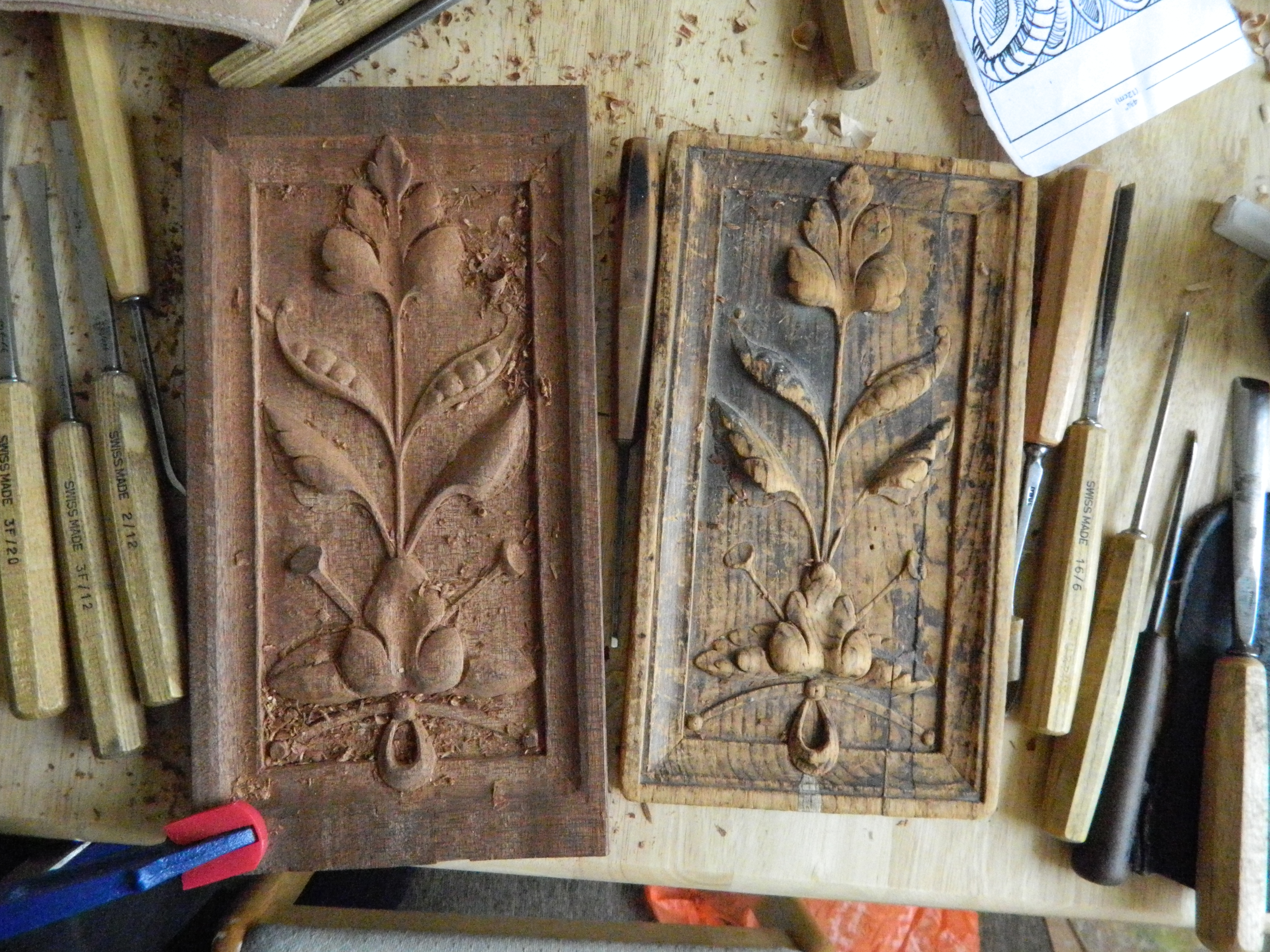 William Wheeler Relief in Sapele