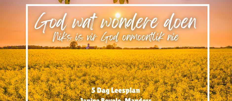 God maak van ‘n verleentheid ‘n geleentheid