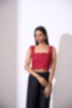 Sleeveless Linen Top