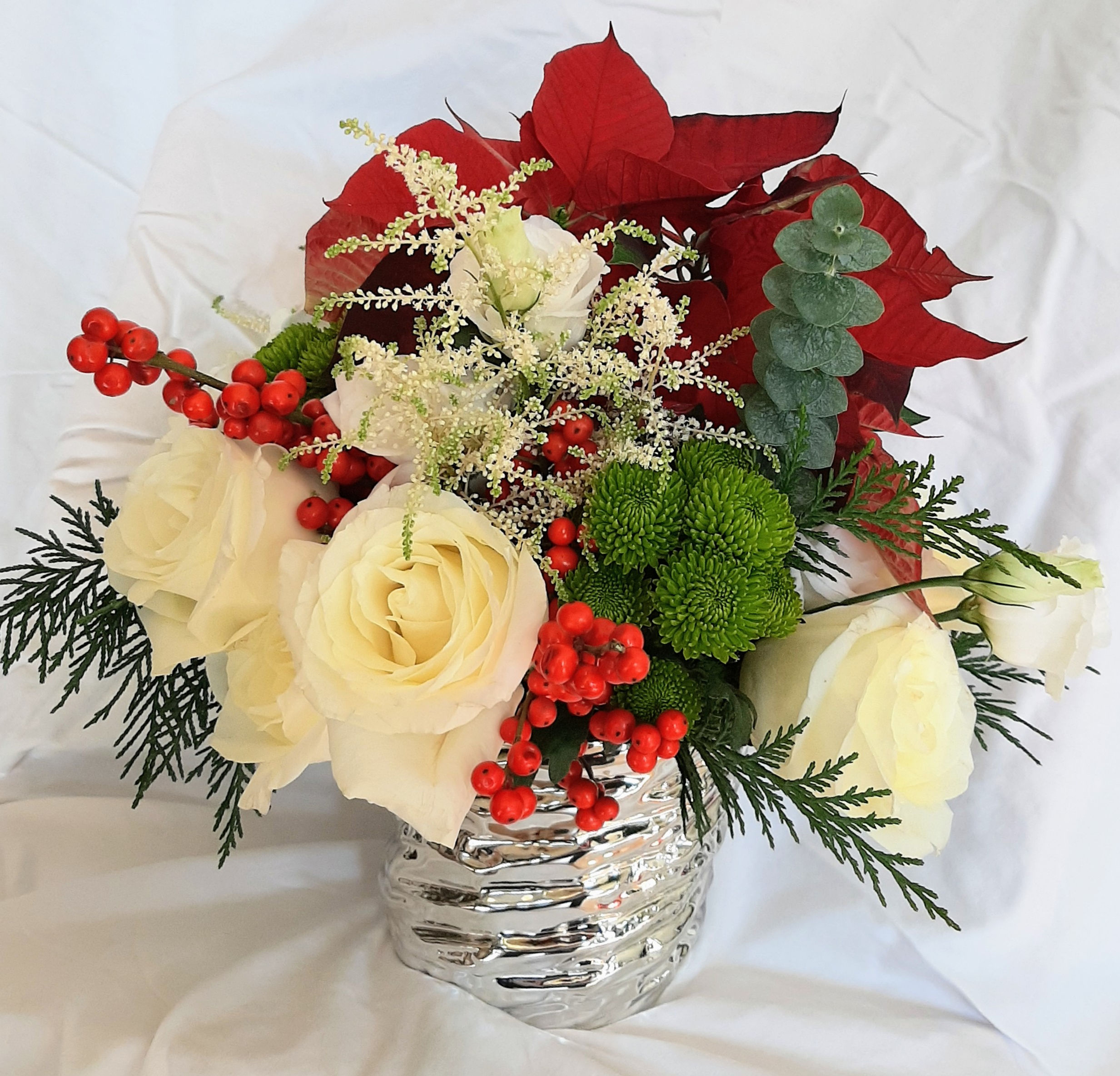 12/11 Holiday Cheer 5" Metallic Decorative Vase