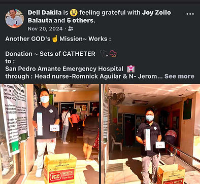 "Mr. Dell Dakila, dedicated partner and outreach supporter of BIBO & SHUN FOUNDATION INC."