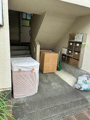 "Donors and foundation volunteers at the in-kind donation collection site posing after a successful drive."