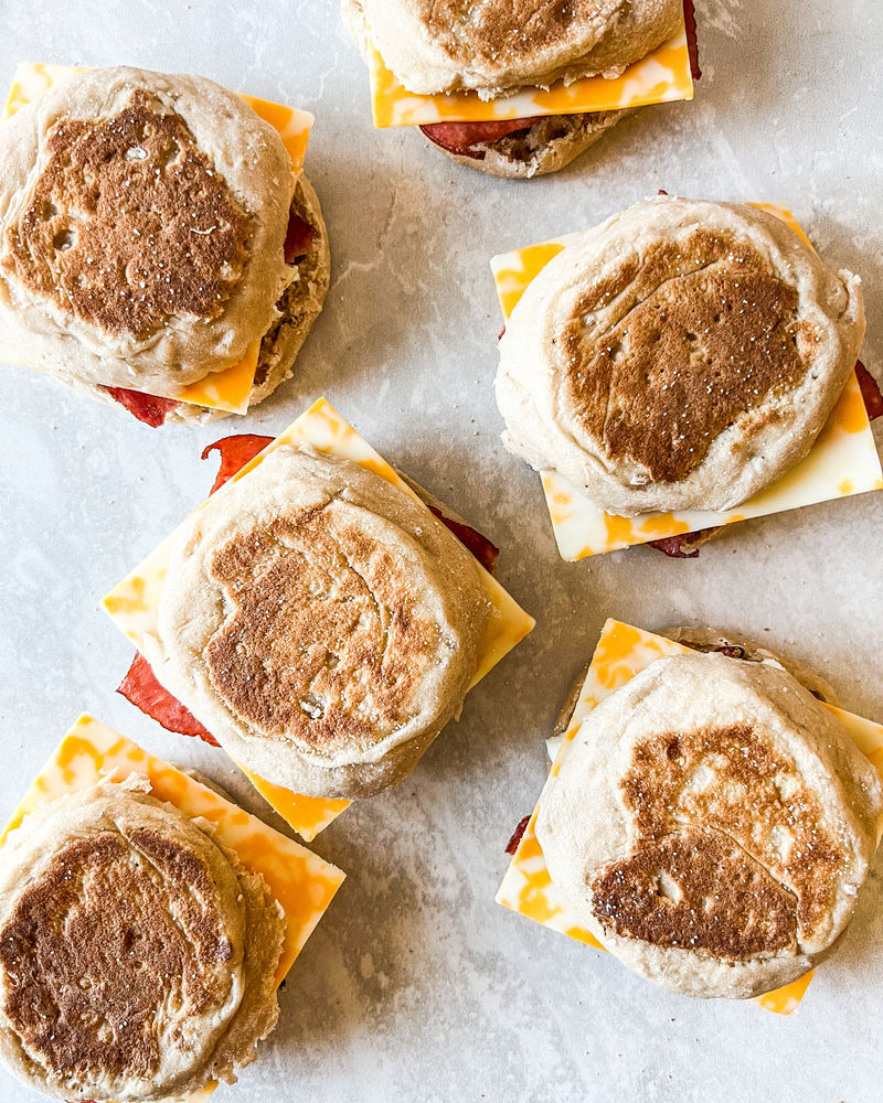 FREEZER EGG WHITE TURKEY BACON BREAKFAST SANDWICHES