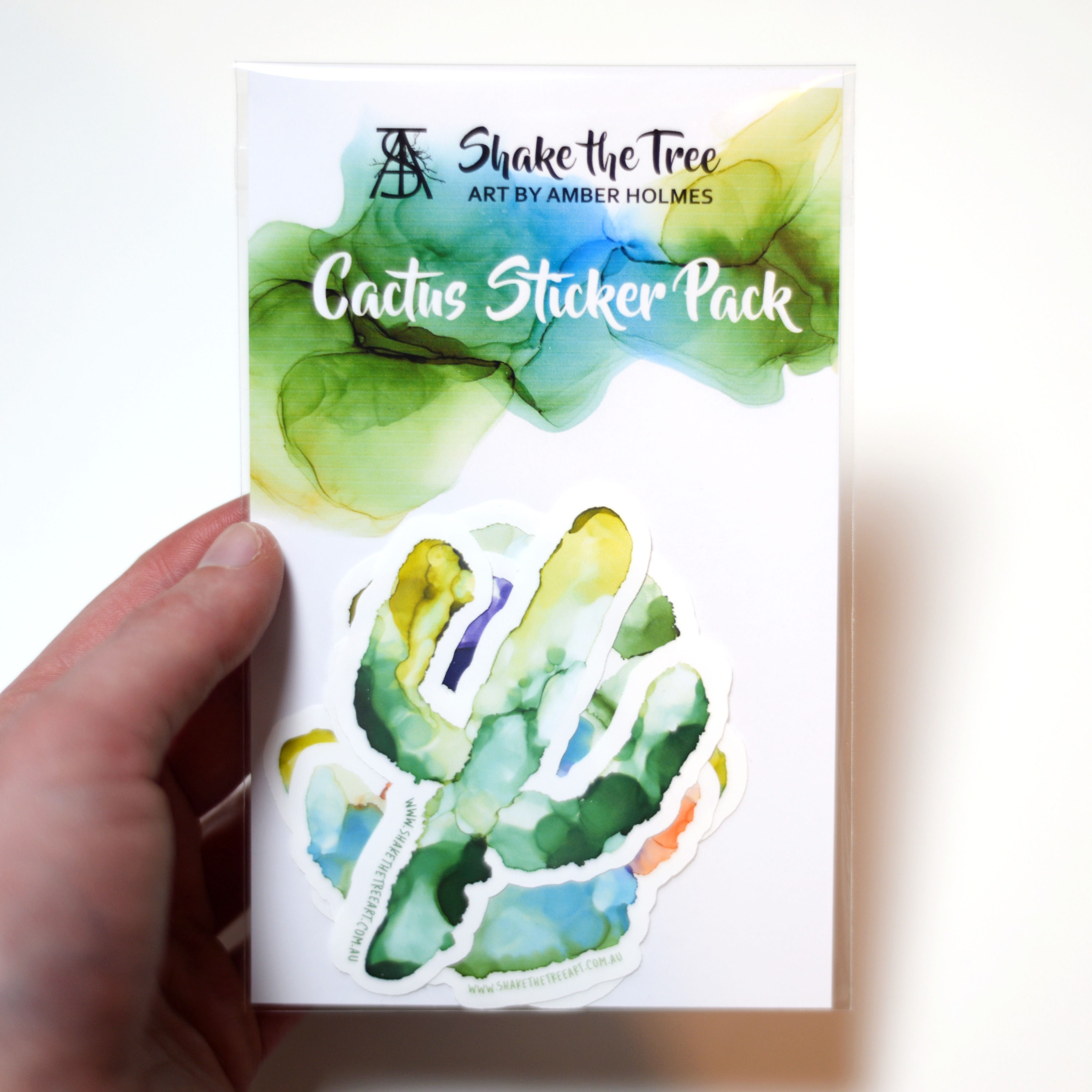 Large Cactus Sticker Pack - Set of 3