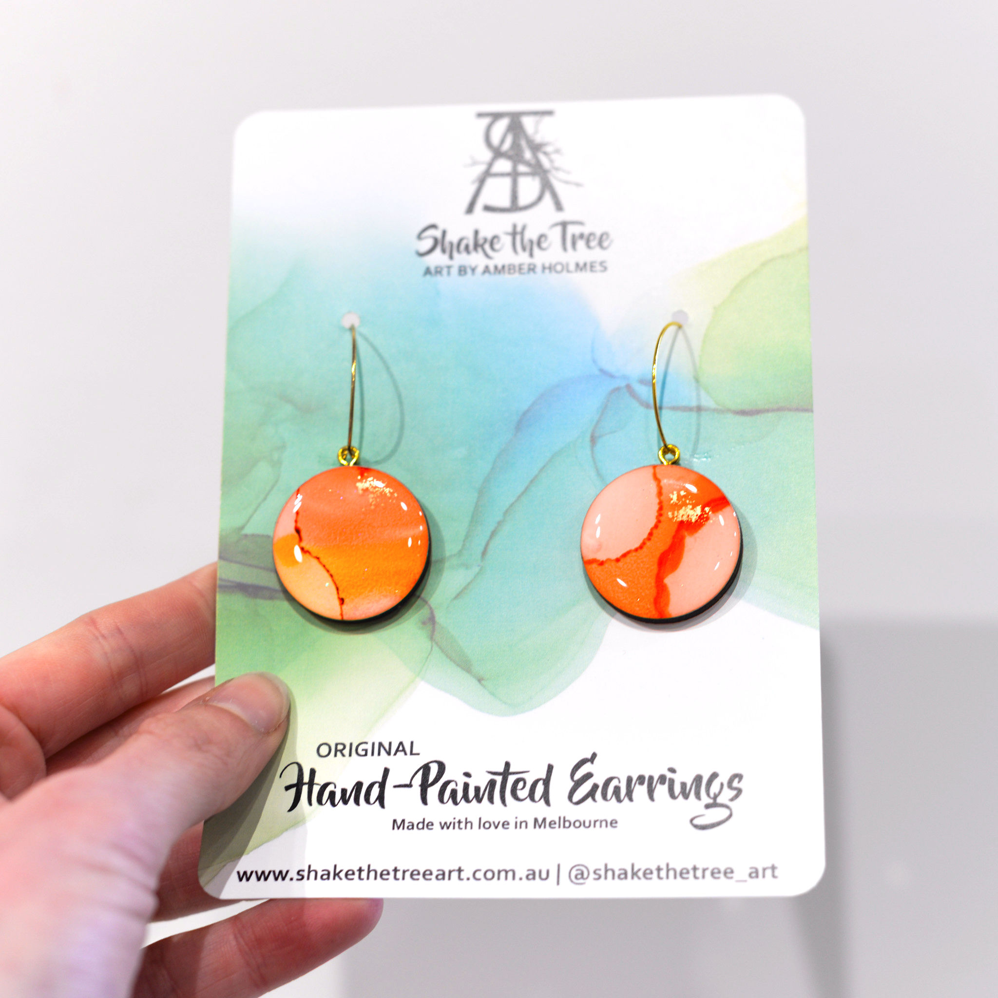 Resin Circle Earrings