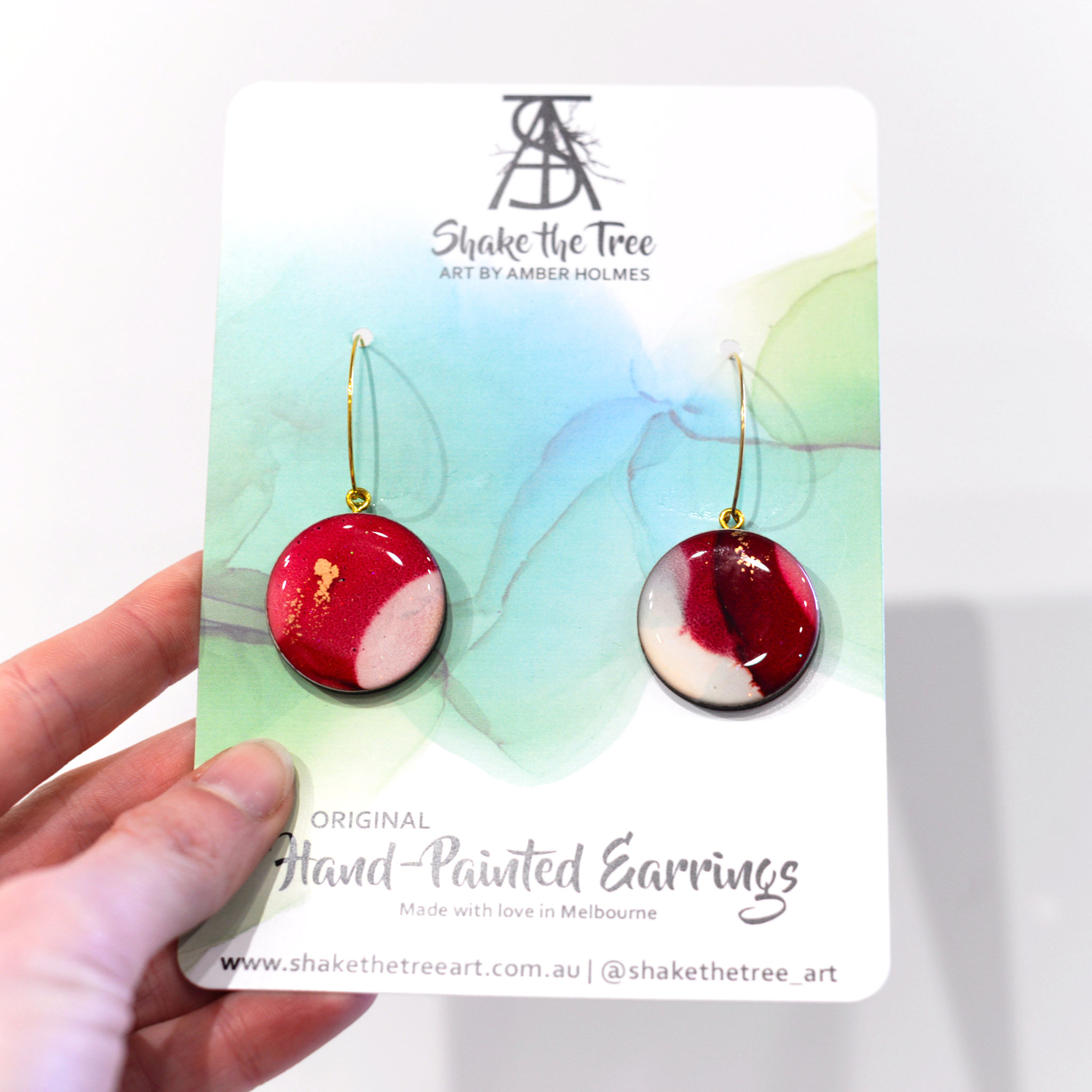 Resin Circle Earrings