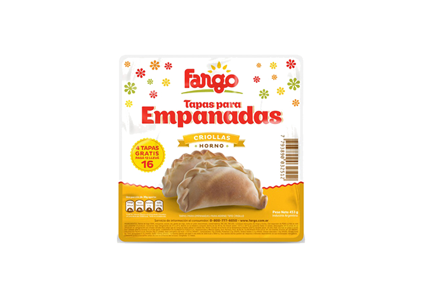 Discos de Empanadas criollas Fargo