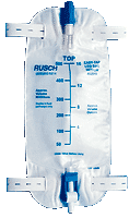 Premium Leg Bag with Flip Valve and Straps, 500 mL