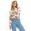 Thumbnail: Wrangler Ladies Cream Punchy Print Snap Shirt