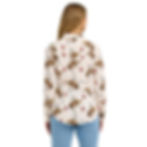 Thumbnail: Wrangler Ladies Cream Punchy Print Snap Shirt