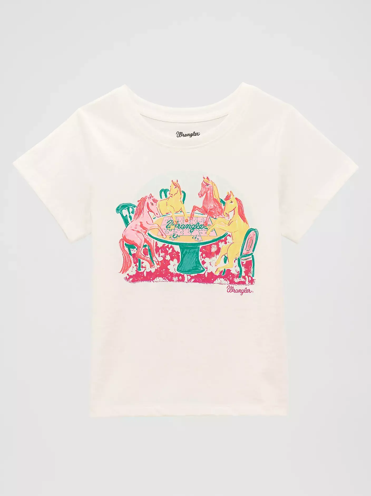 Wrangler Girls Pony Puzzle Graphic T-Shirt
