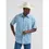 Thumbnail: Wrangler Men's Blue Plaid Short Sleeve Western Shirt