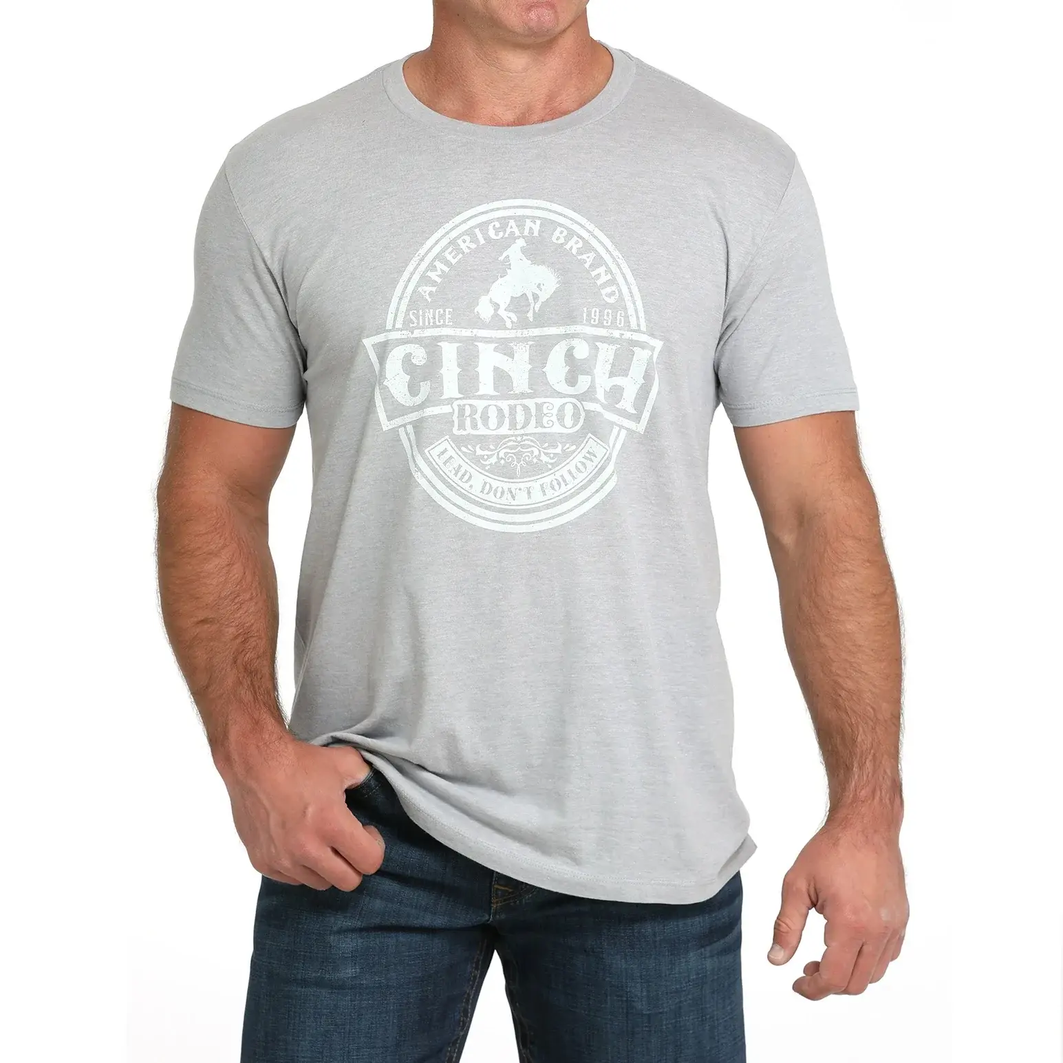 Cinch Men's Light Grey Rodeo Graphic T-Shirt