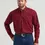 Thumbnail: Wrangler Men's George Strait Solid Burgundy Button Down
