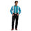 Thumbnail: Wrangler Mens Blue Vintage Inspired Brushed Popper Snap Western Shirt